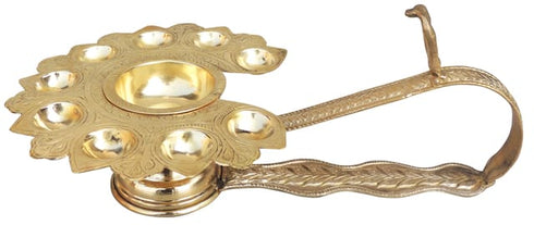 Brass Ganga Arti 9 Bati 1Kg
